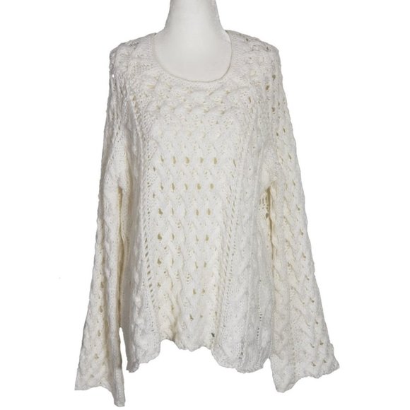 MICHAEL Michael Kors Sweaters - MICHAEL KORS Pullover Sweater LS Ivory Sz Lg NWT